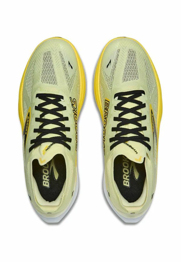 Кроссовки для бега по шоссе hyperion max 3 Brooks, Luminary Cyber Yellow/Black — фото 3
