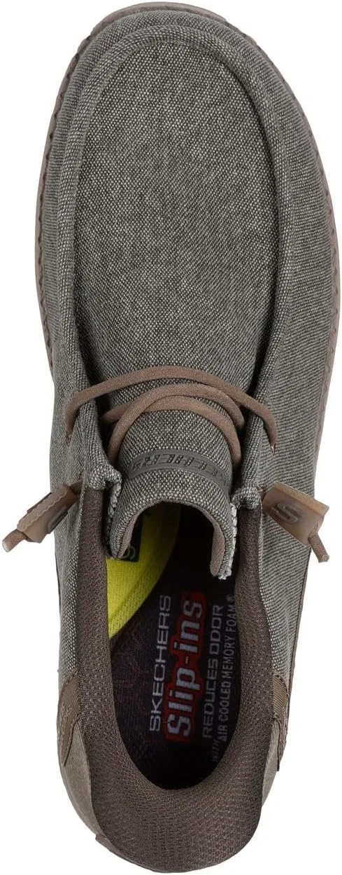 Мужские туфли Skechers Melson-Coronado, Khaki Canvas — фото 3