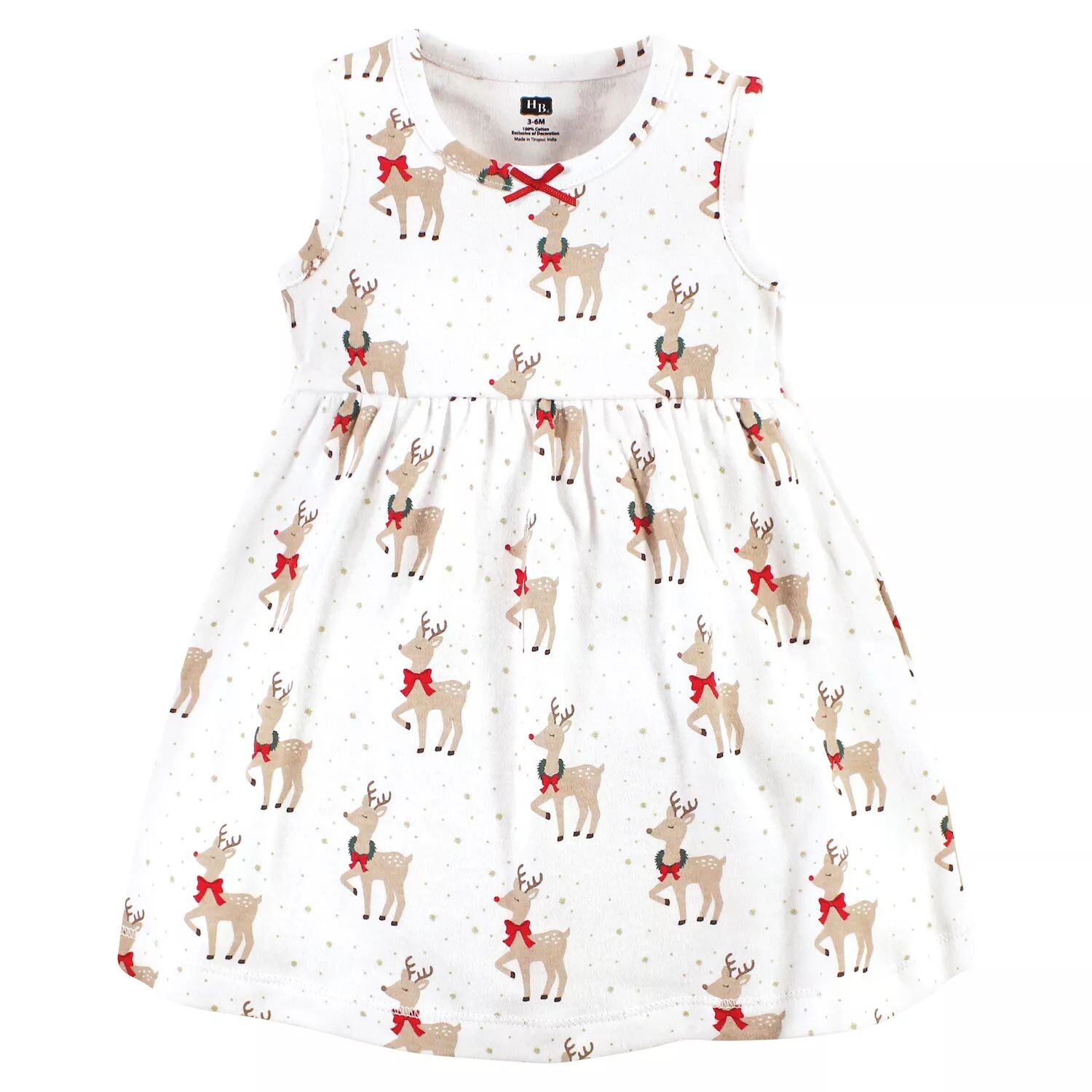 Комплект из хлопкового платья и кардигана для младенцев и малышей Hudson, Fancy Rudolph Hudson Baby — фото 3