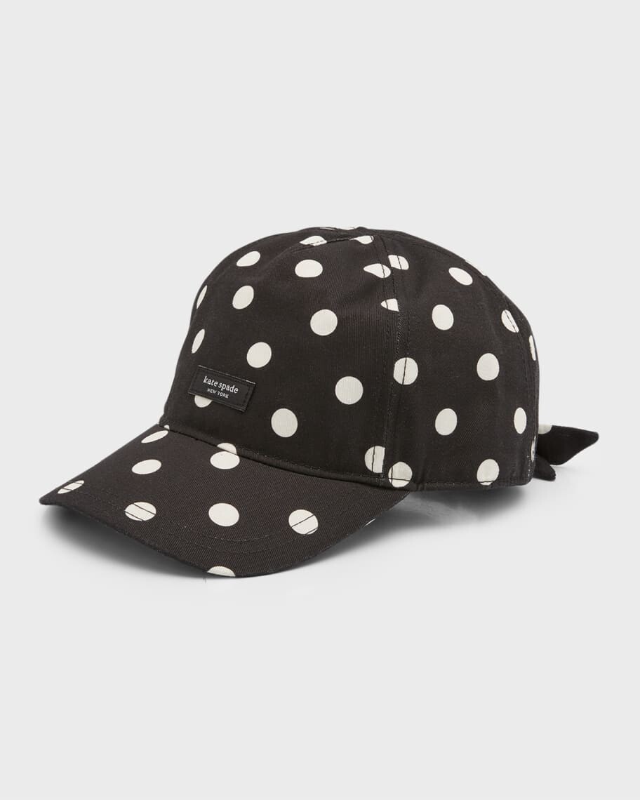 

Бейсболка с бантом в горошек kate spade new york