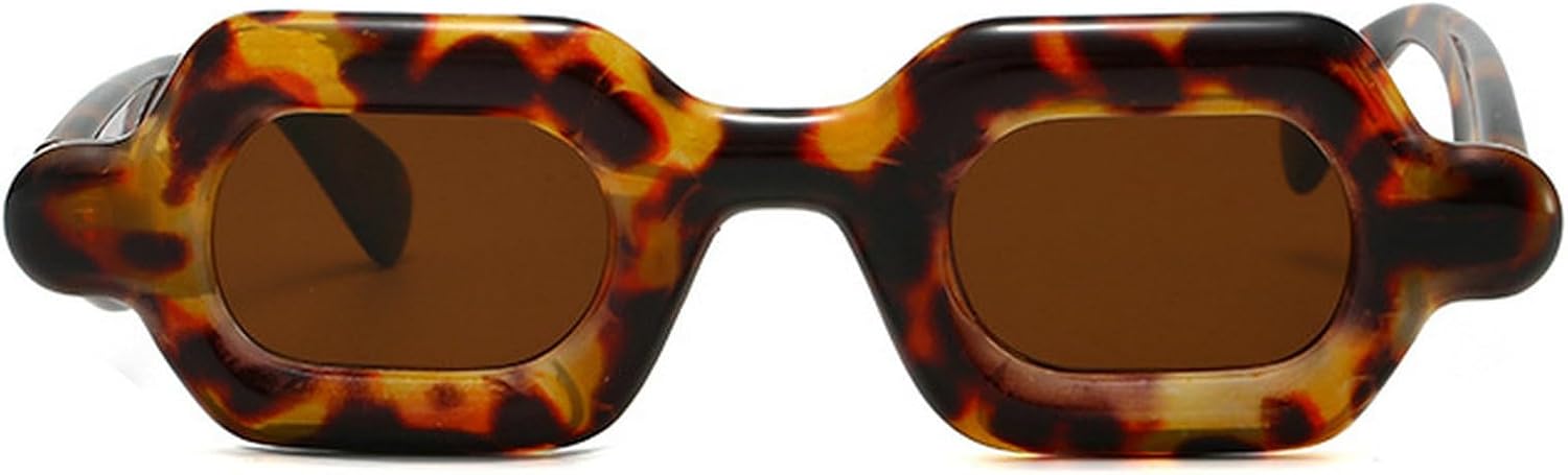 

Ретро-солнцезащитные очки в стиле Y2K, конфетные цвета, маленькие квадратные, женские, дизайнерские, уникальные, с широкими дужками, мужские, панк, градиентные, UV400 mincl, C5