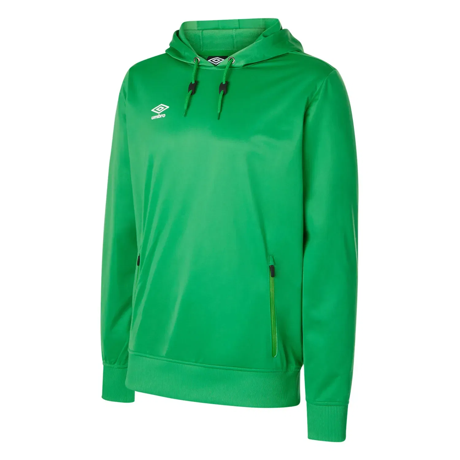 Худи детское с логотипом Umbro, изумрудный