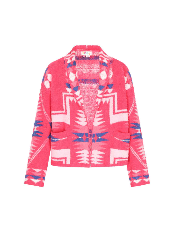 

Женский кардиган цвета фуксии многоцветный IZIA