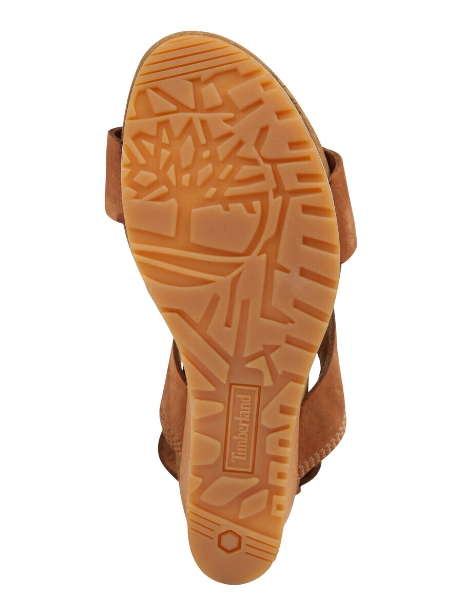 Босоножки на высоком каблуке TIMBERLAND Strap Sandals Capri Sunset, коричневый — фото 4