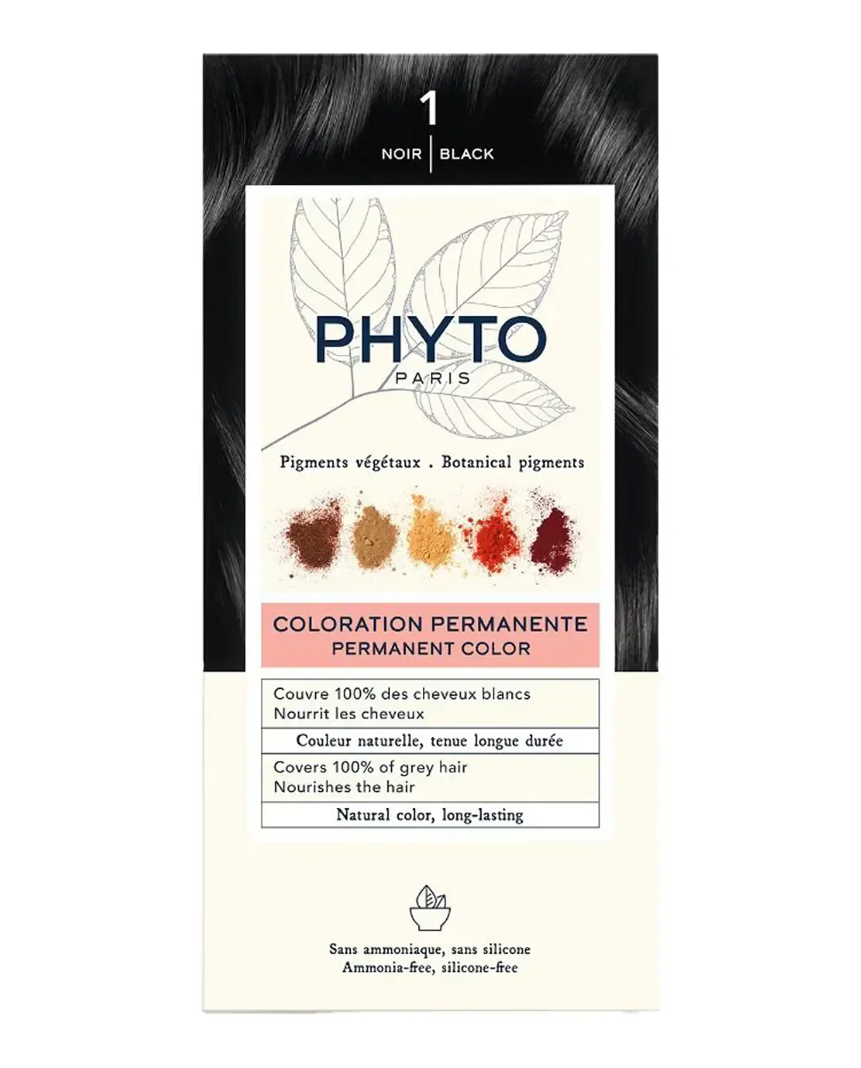 Постоянный цвет color Phyto, Negro 1