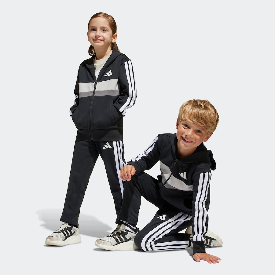 Спортивный костюм ADIDAS SPORTSWEAR Essentials Tiberio, черный — фото 2