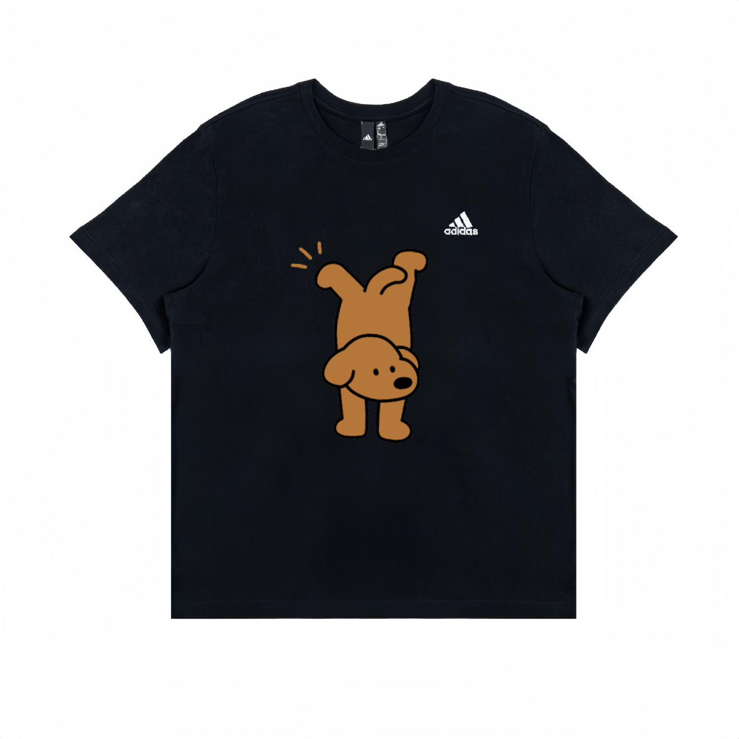 

Футболка унисекс черная Adidas, черный