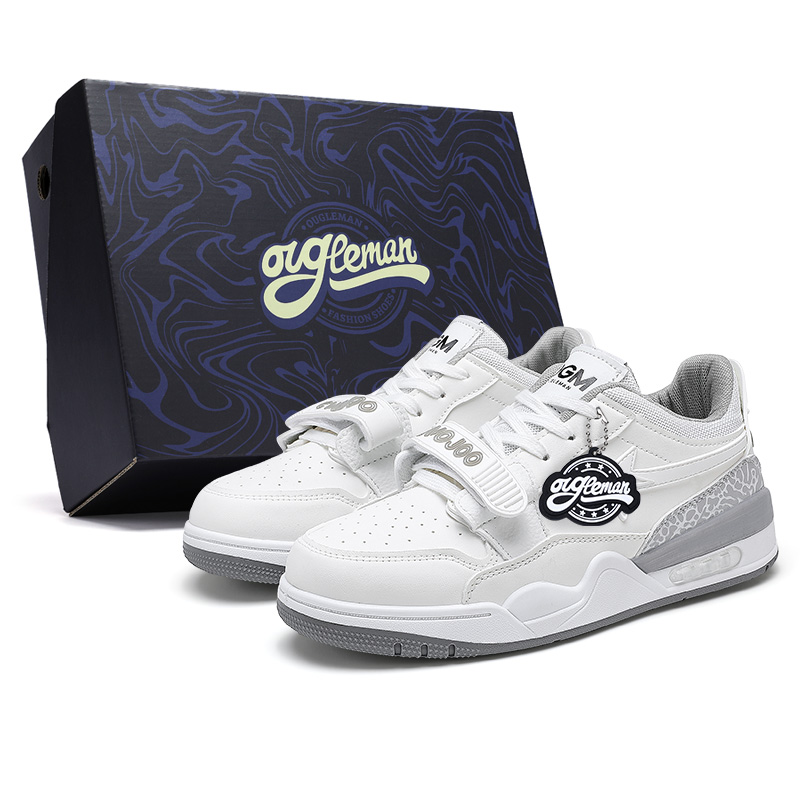 

Кроссовки Ogoman OUGLEMEN Skateboarding Shoes Unisex Low-top, белый/синий