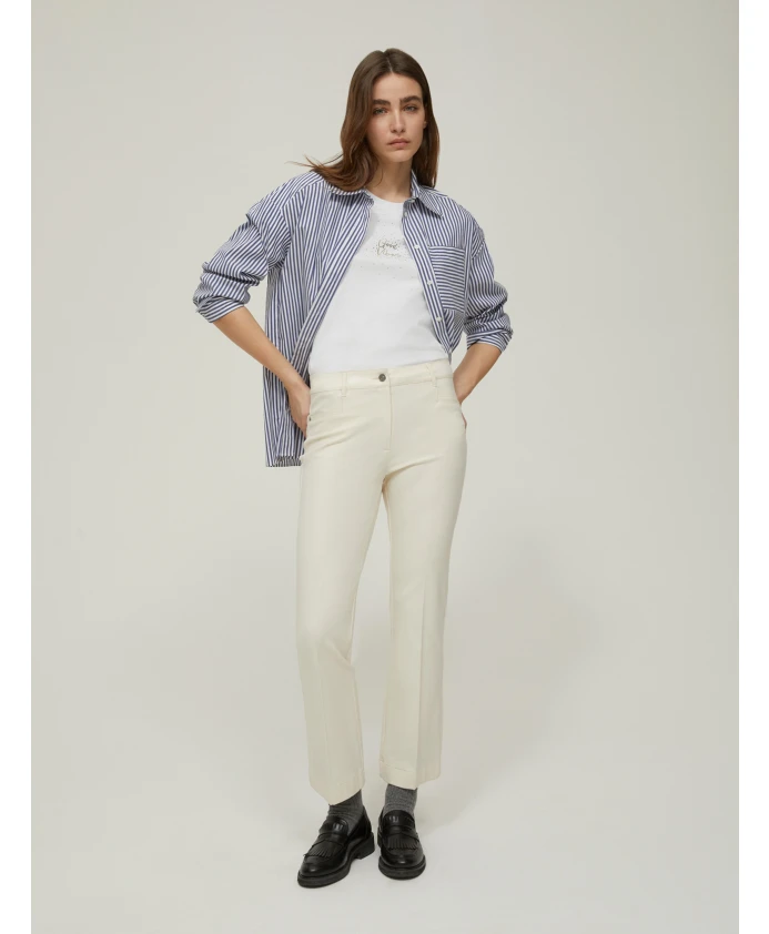 

Расклешенные брюки до щиколотки Pennyblack, белый