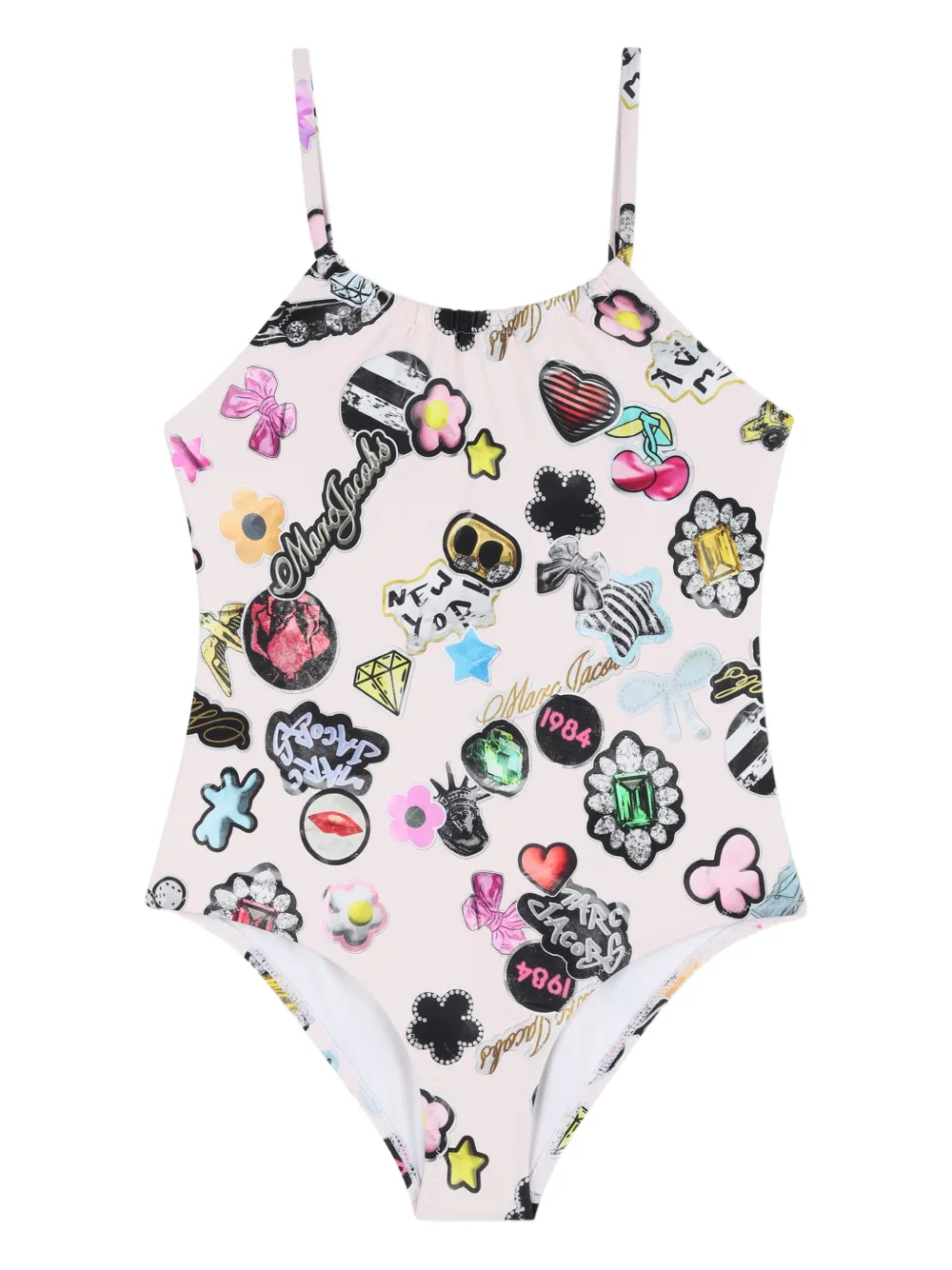 

Купальник с принтом Marc Jacobs Kids, розовый