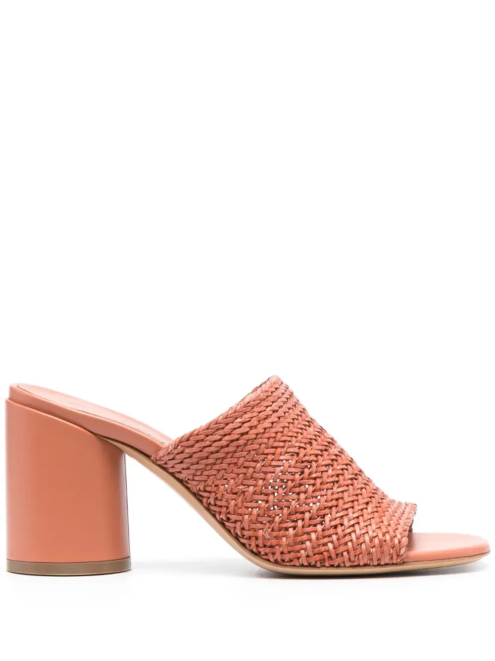 Плетеные мюли Casadei, коричневый