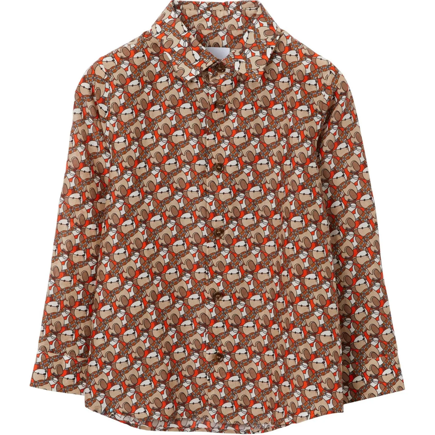 Детская рубашка с лацканом Burberry, Dark Orange