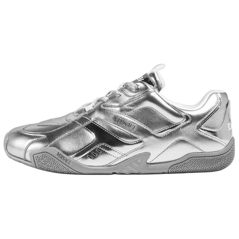 

Низкие повседневные туфли GALAXIA, мужские, серебристые VERSACE, Original Shoe Box Included