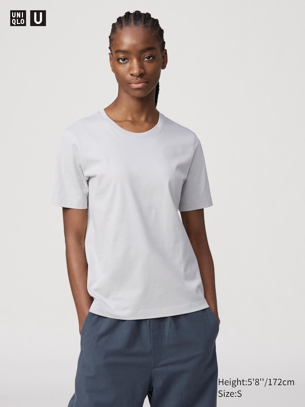 

Футболка из 100% хлопка supima Uniqlo, серый