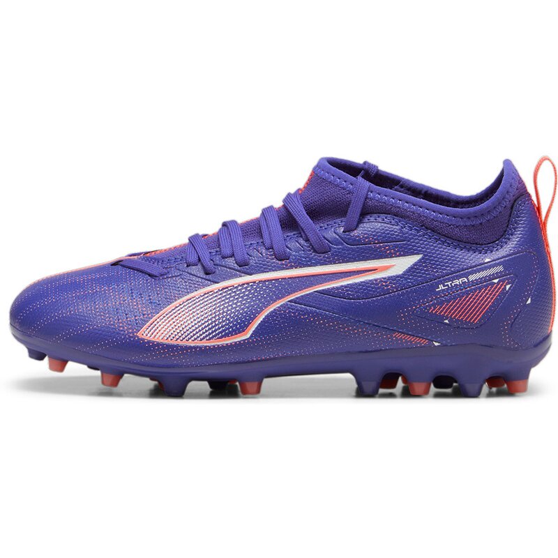 Футбольные бутсы Ultra 5 Match MG Jr для игры на хард-корте Puma, белый — фото 4