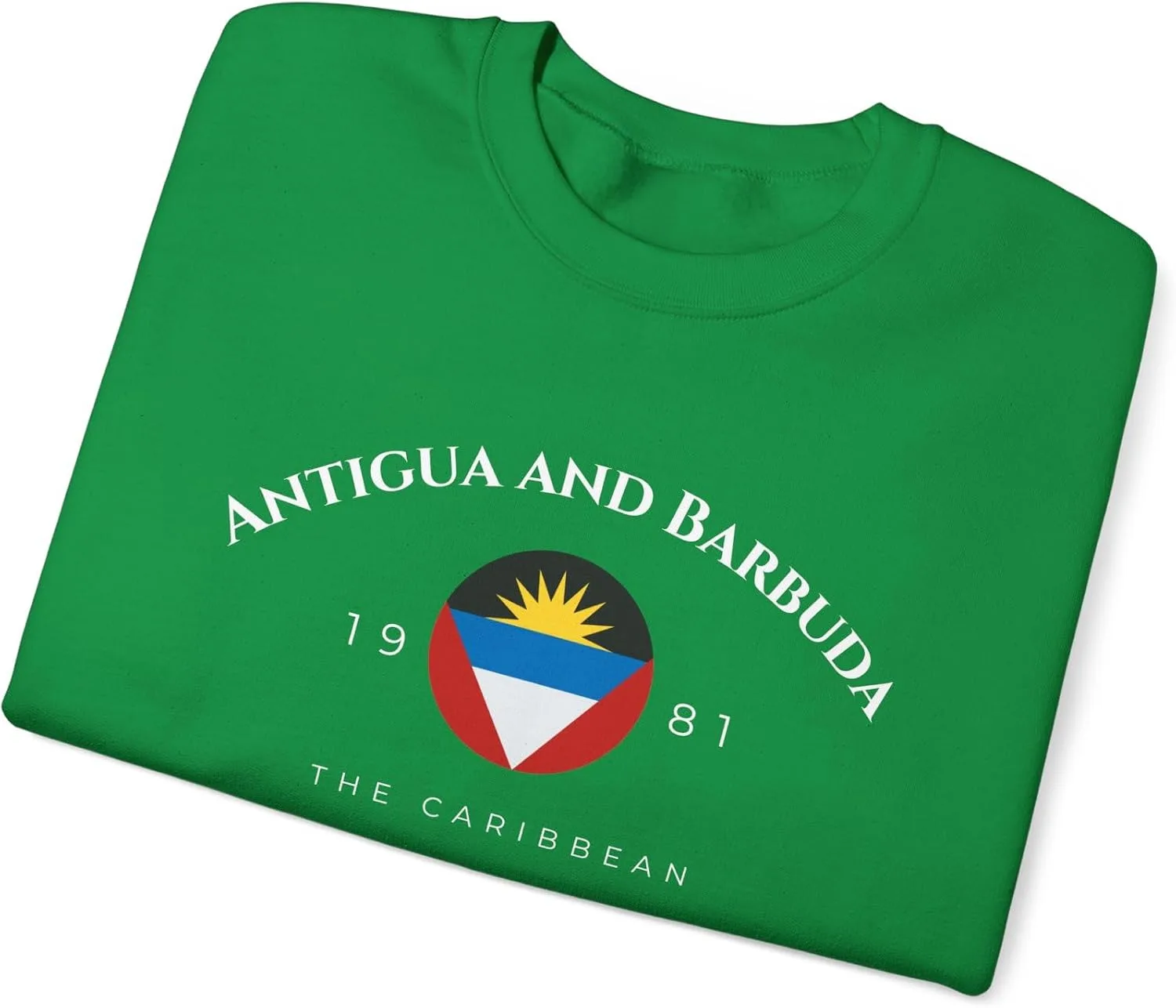 Толстовка Antigua and Barbuda The Caribbean Unisex Heavy Blend Crewneck с гербом — фото 3