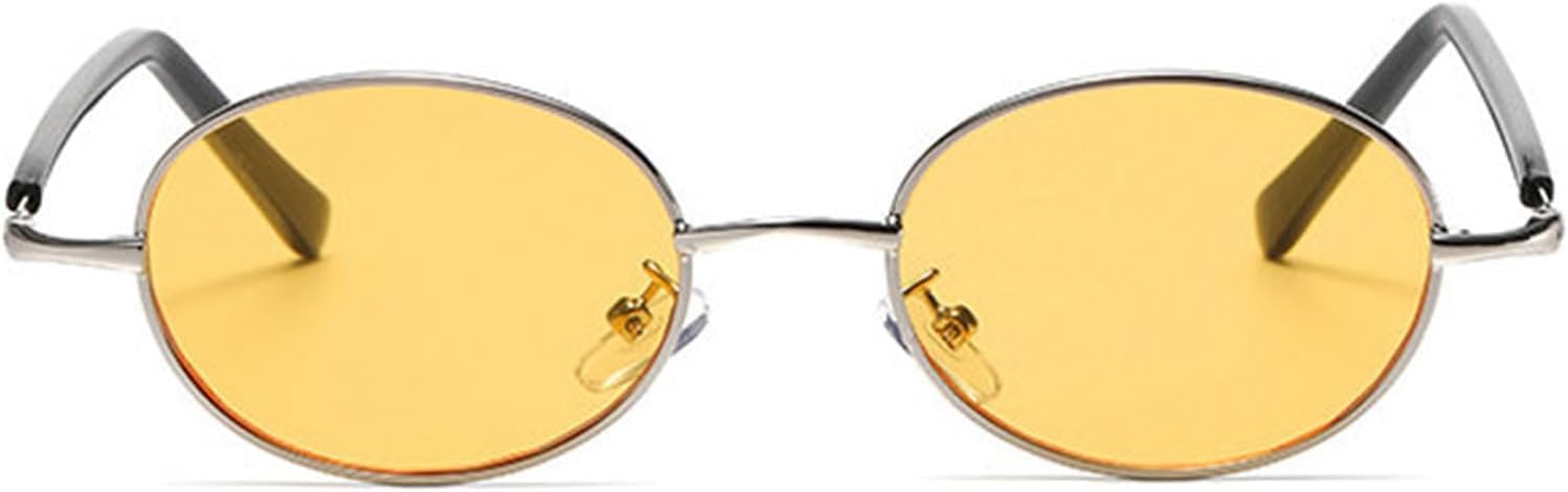 

Модные металлические овальные солнцезащитные очки Helena для женщин и мужчин, винтажные круглые солнцезащитные очки для активного отдыха, модные очки с защитой от УФ-излучения UV400, C4