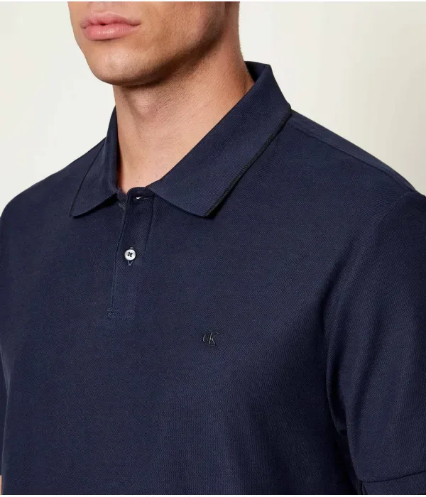 Полюс regular fit Calvin Klein, темно-синий — фото 4