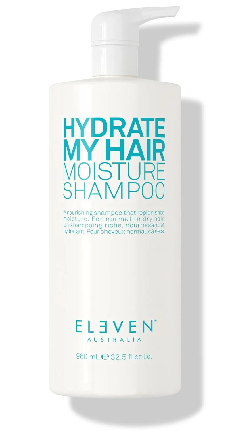 ELEVEN AUSTRALIA Hydrate My Hair шампунь для женщин и мужчин - увлажняющий, для окрашенных волос, против пушистости, питательная формула для сухих и поврежденных волос, защита от термического и экологического воздействия 961 мл (1 шт.)