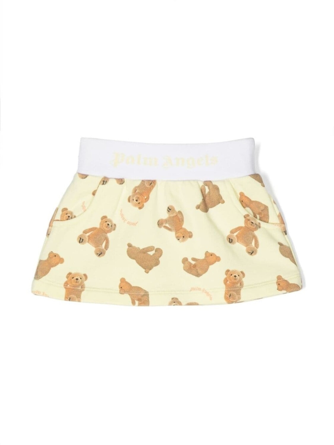 

Palm Angels Kids футболка с принтом, желтый