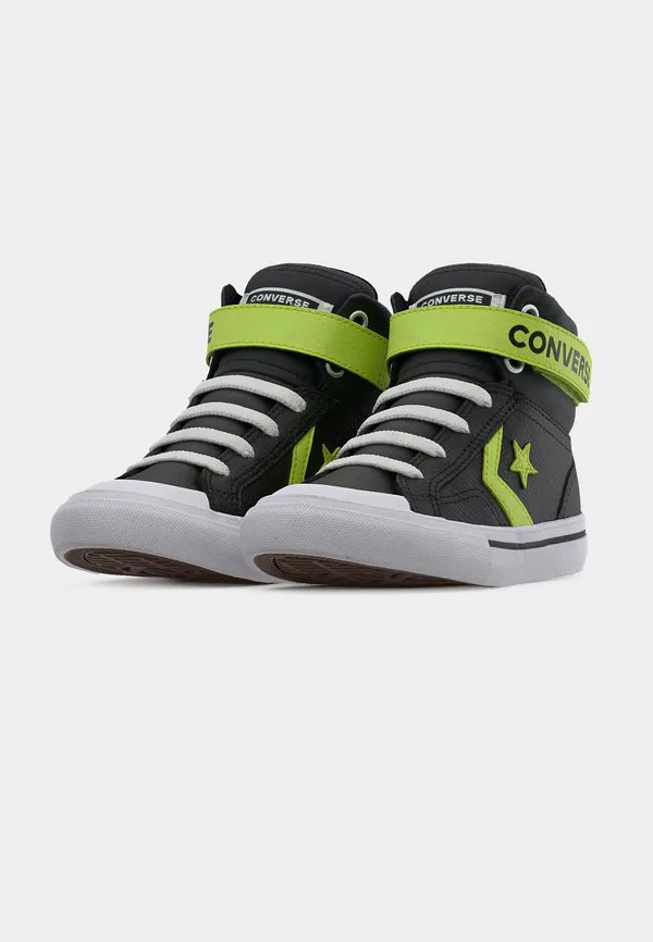Унисекс высокие кроссовки pro blaze strap Converse, Black/Neon Mantis/White — фото 3