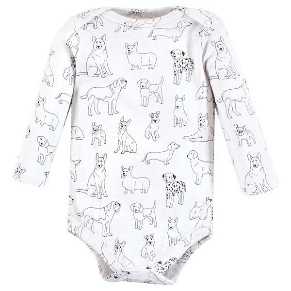 Боди для мальчика с длинным рукавом, хлопок, 3 шт, boy dogs Hudson Baby — фото 4