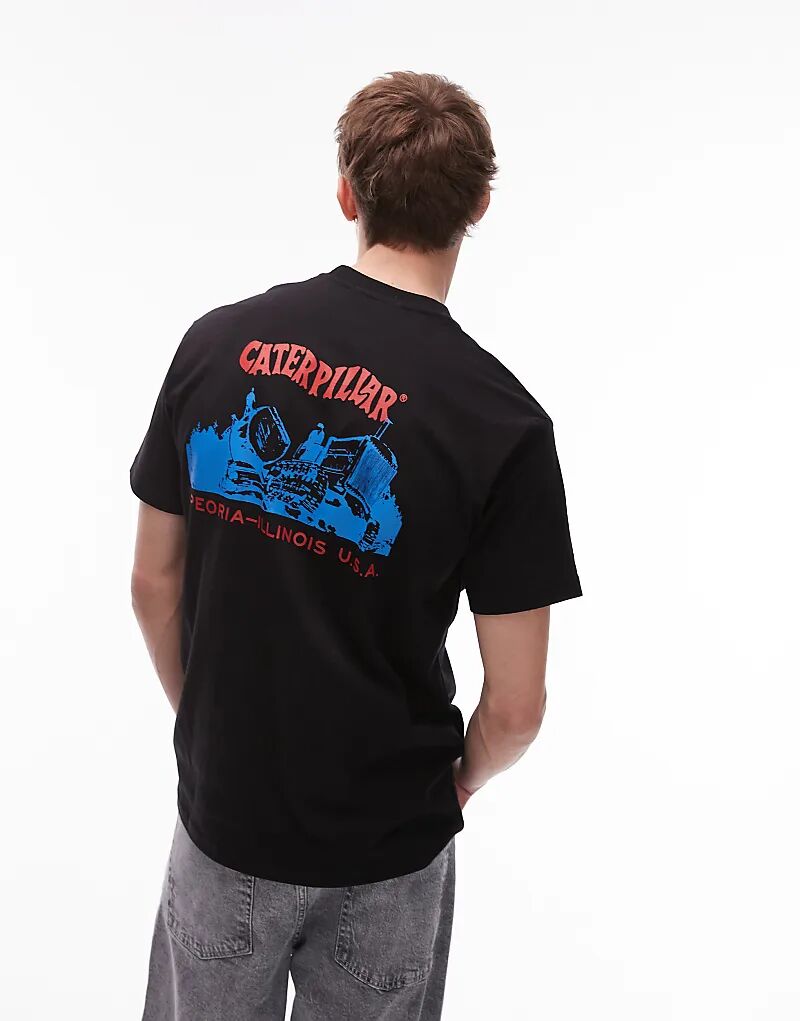 

Футболка CAT WWR с принтом на спине черного цвета