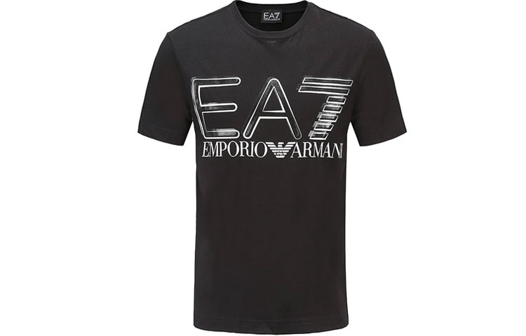 EMPORIO ARMANI Футболка мужская черная — фото 3