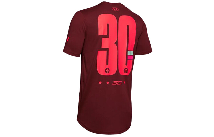 

Мужская футболка Under Armour, цвет Burgundy
