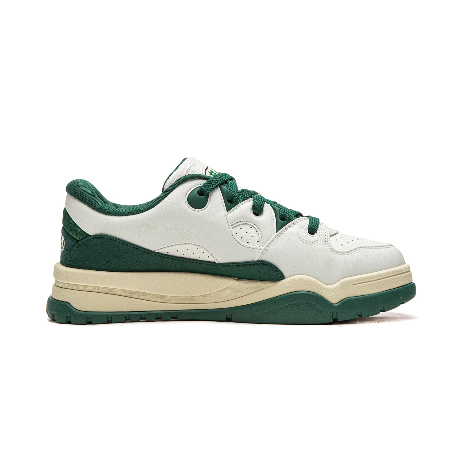 Кроссовки Li-Ning Trendy Leap Low Top для скейтбординга мужские бело-зеленые — фото 3