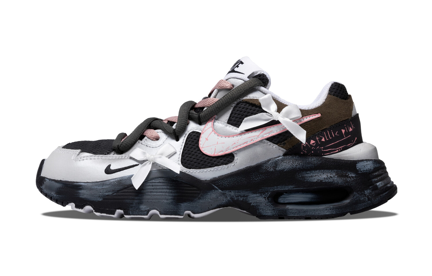 

Кроссовки Air Max Fusion женские с низким верхом, черные/розовые Nike