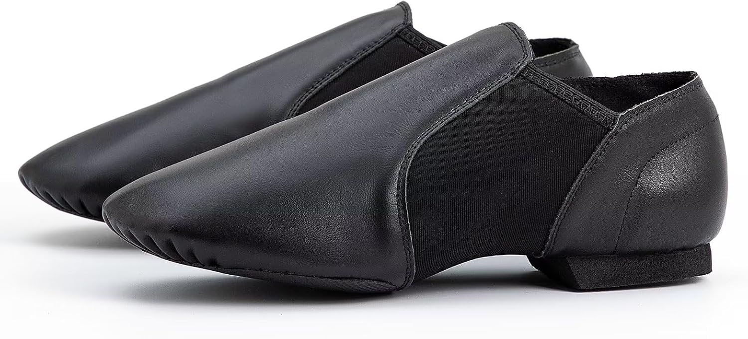 

Танцевальные джазовые туфли из телячьей кожи для женщин и мужчин Asyusyu, черный