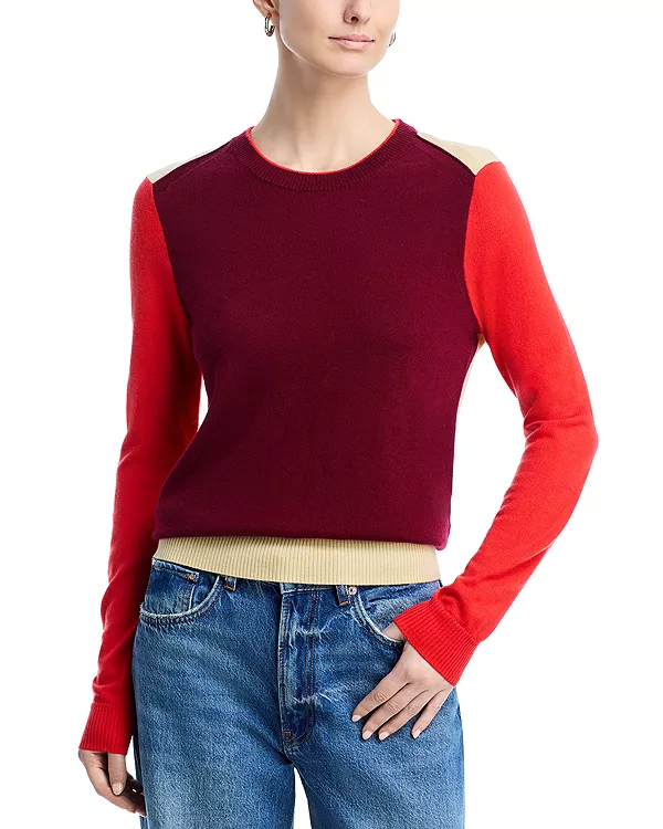 

Шерстяной свитер Taron с круглым вырезом Rag & Bone, мультиколор