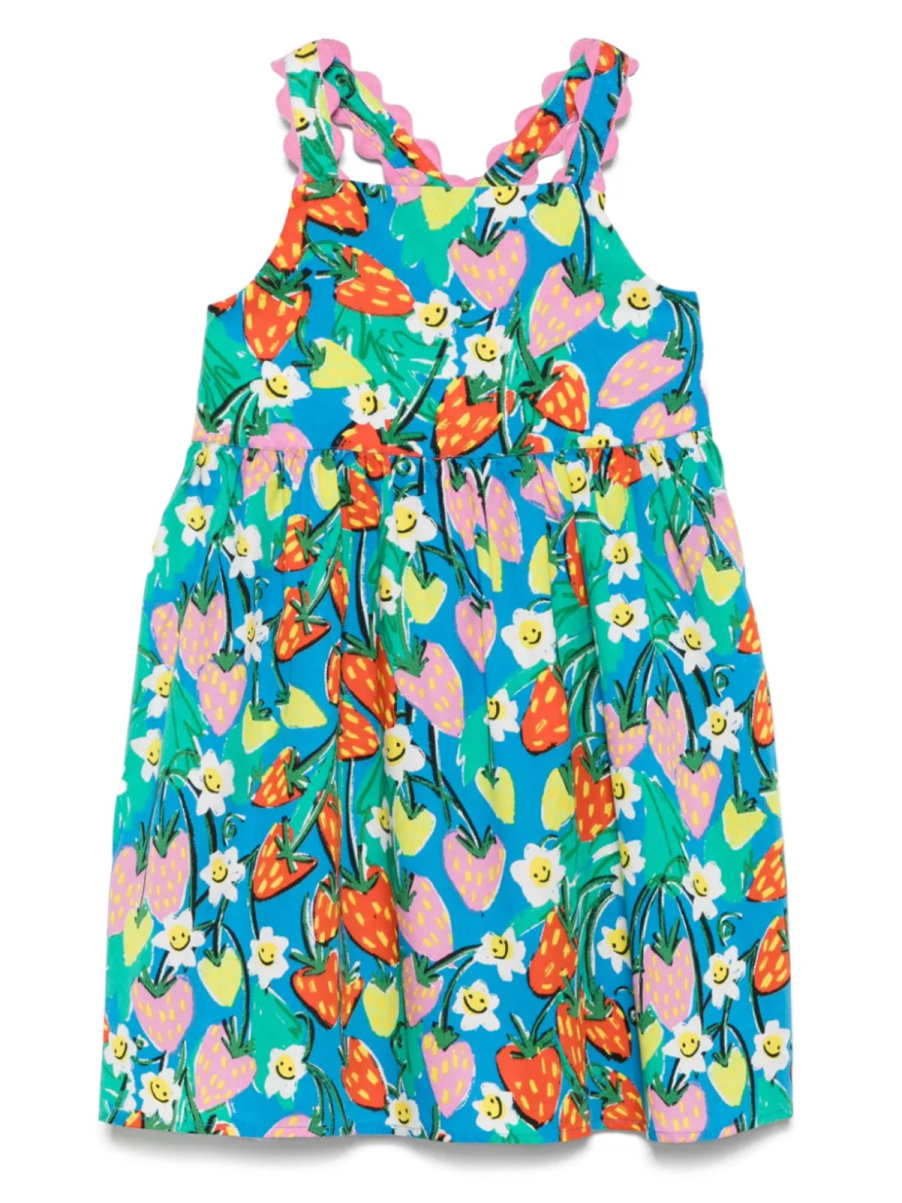 

Stella McCartney Kids платье без рукавов с принтом, синий