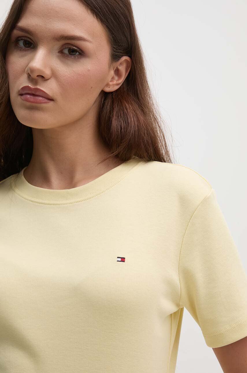 

Хлопковая футболка Tommy Hilfiger, желтый