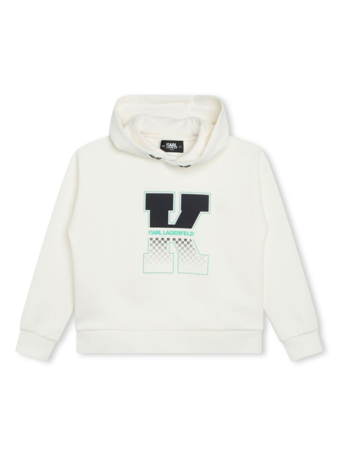 

Karl Lagerfeld Kids худи с логотипом, белый
