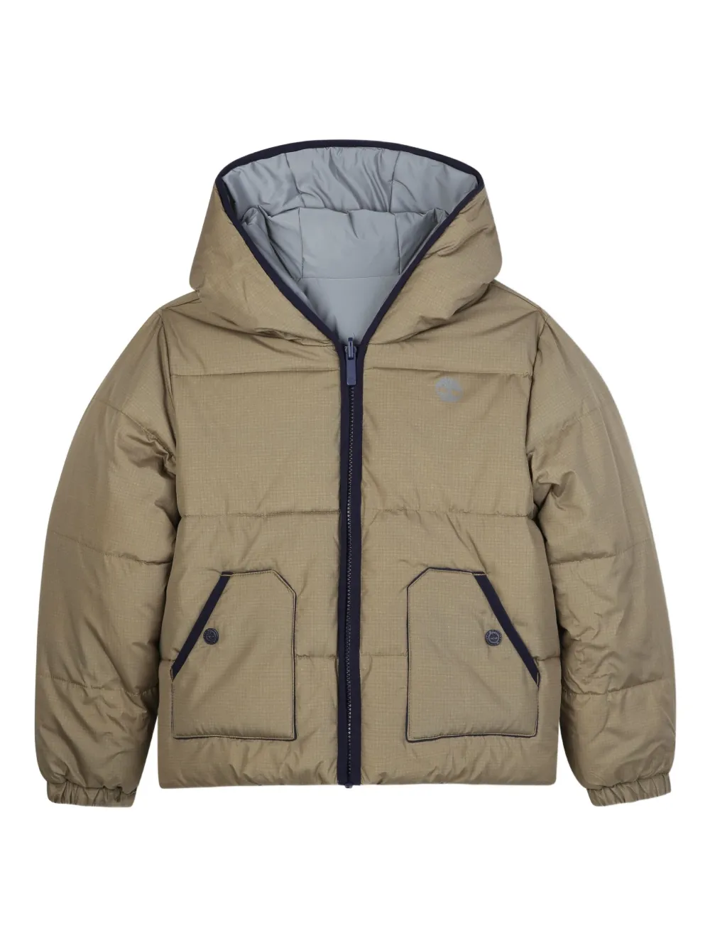 Двусторонняя утепленная куртка Timberland Kids, зеленый — фото 3