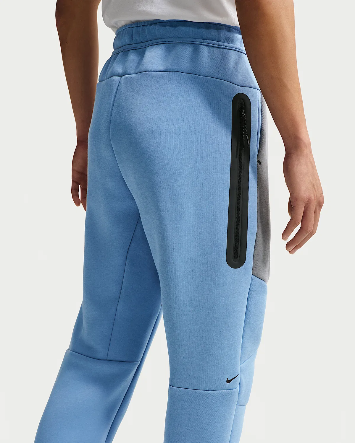 Мужские флисовые джоггеры Nike Tech, Work Blue/Cool Grey/Black — фото 3