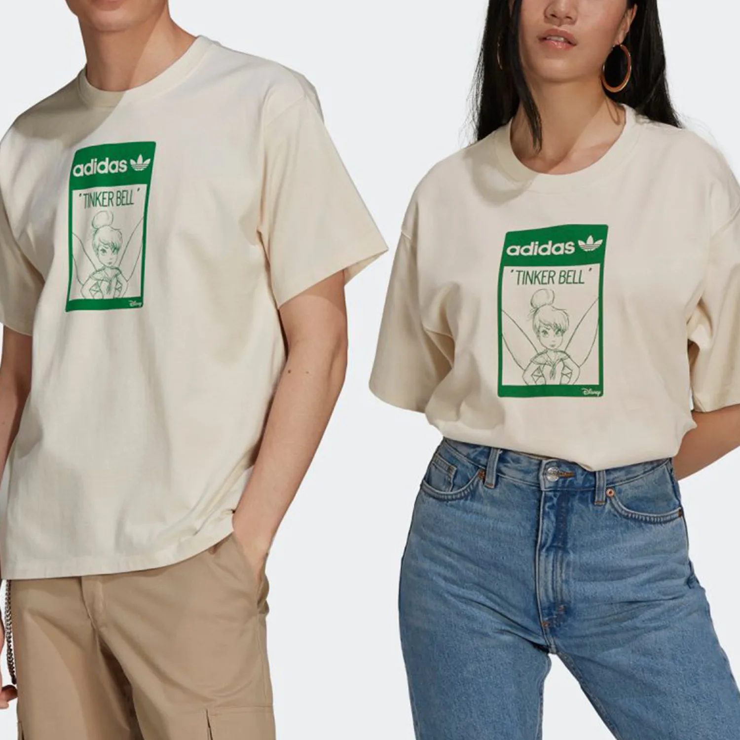 Adidas Originals Футболка унисекс цвета экрю — фото 4