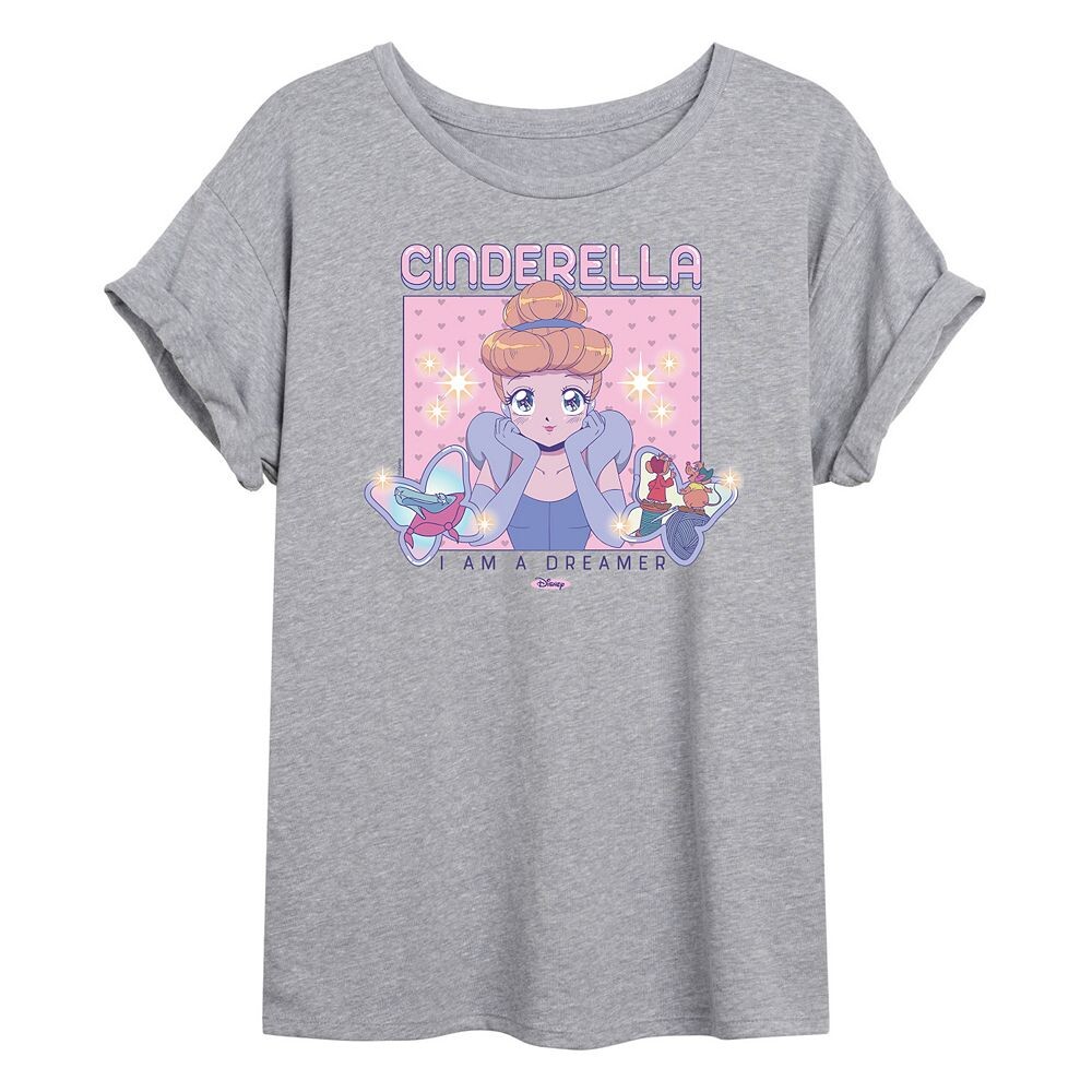 

Огромная футболка Disney's Cinderella Juniors I Am A Dreamer Licensed Character, цвет Heather Gray