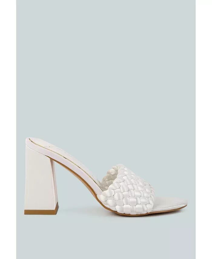 

Плетеные атласные сандалии Lust Look London Rag, бежевый