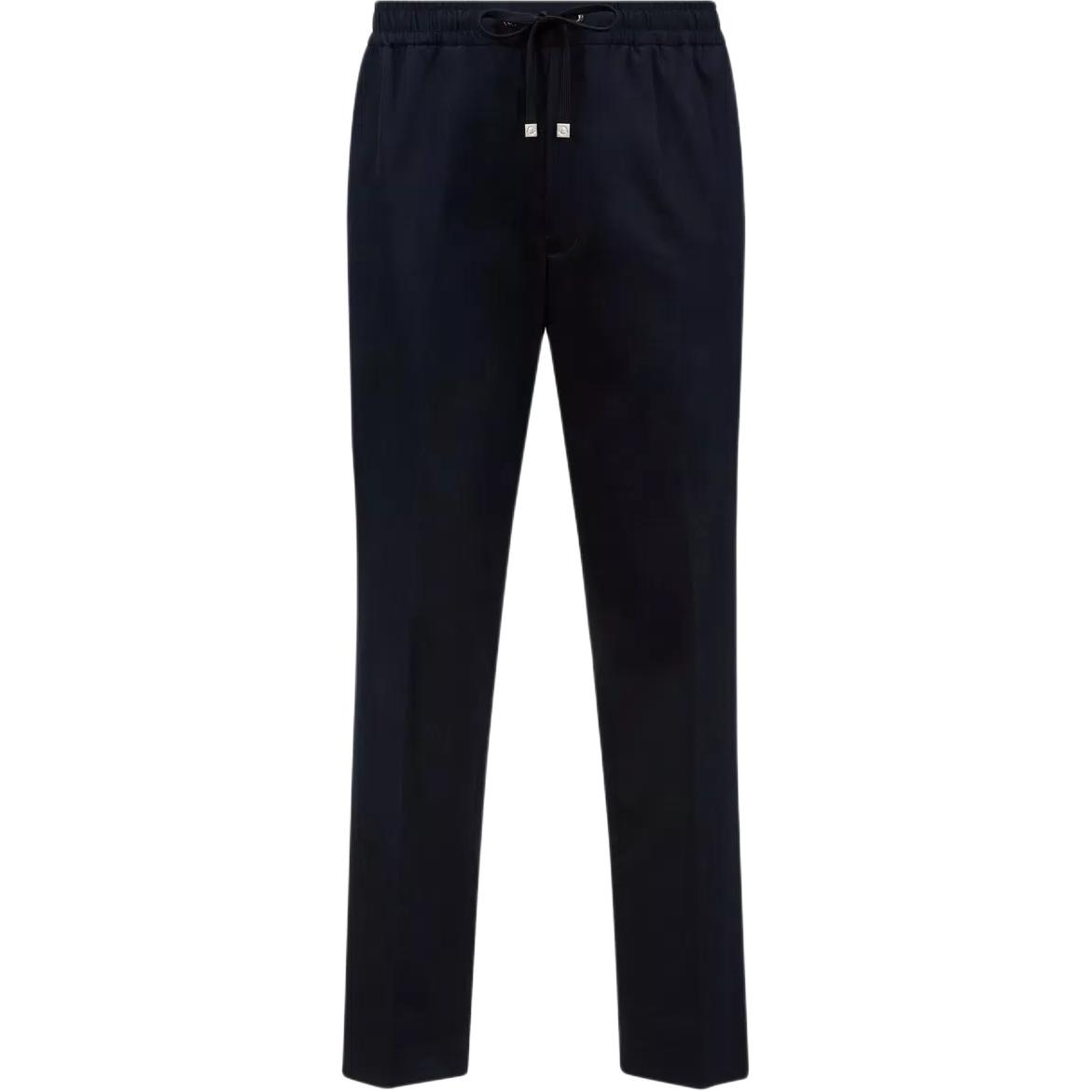 

Брюки спортивные креповые с кулиской Moncler, ночной синий