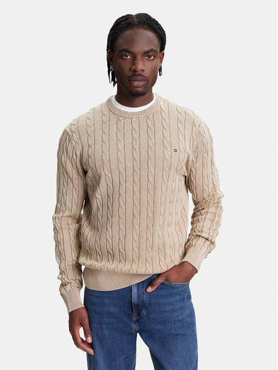 

Свитер обычного кроя Classic MW0MW39524 Tommy Hilfiger, бежевый