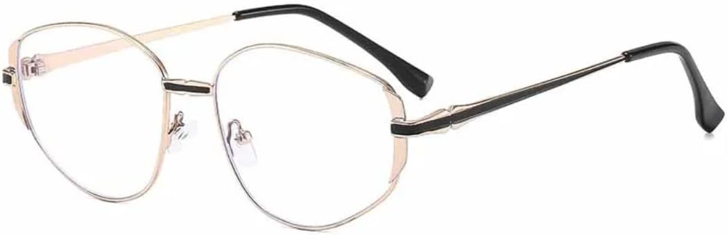 

Модные ретро-солнцезащитные очки с металлическими дужками, овальной оправой, маленького размера, для женщин и мужчин, для активного отдыха, с защитой от УФ-излучения (UV400) TVTBBVV, Gold Clear