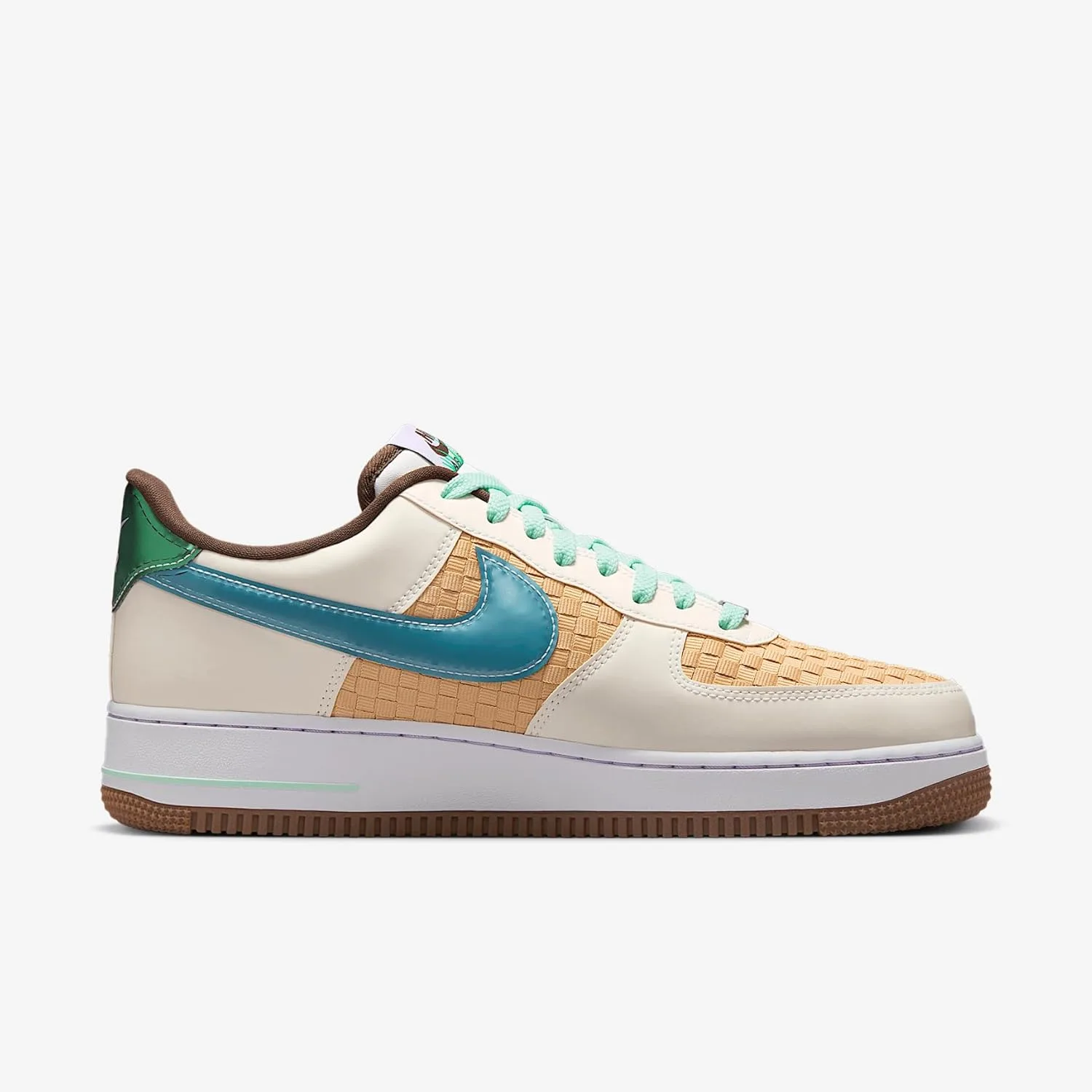 Мужские кроссовки Nike Air Force 1 Retro, белый/синий — фото 3