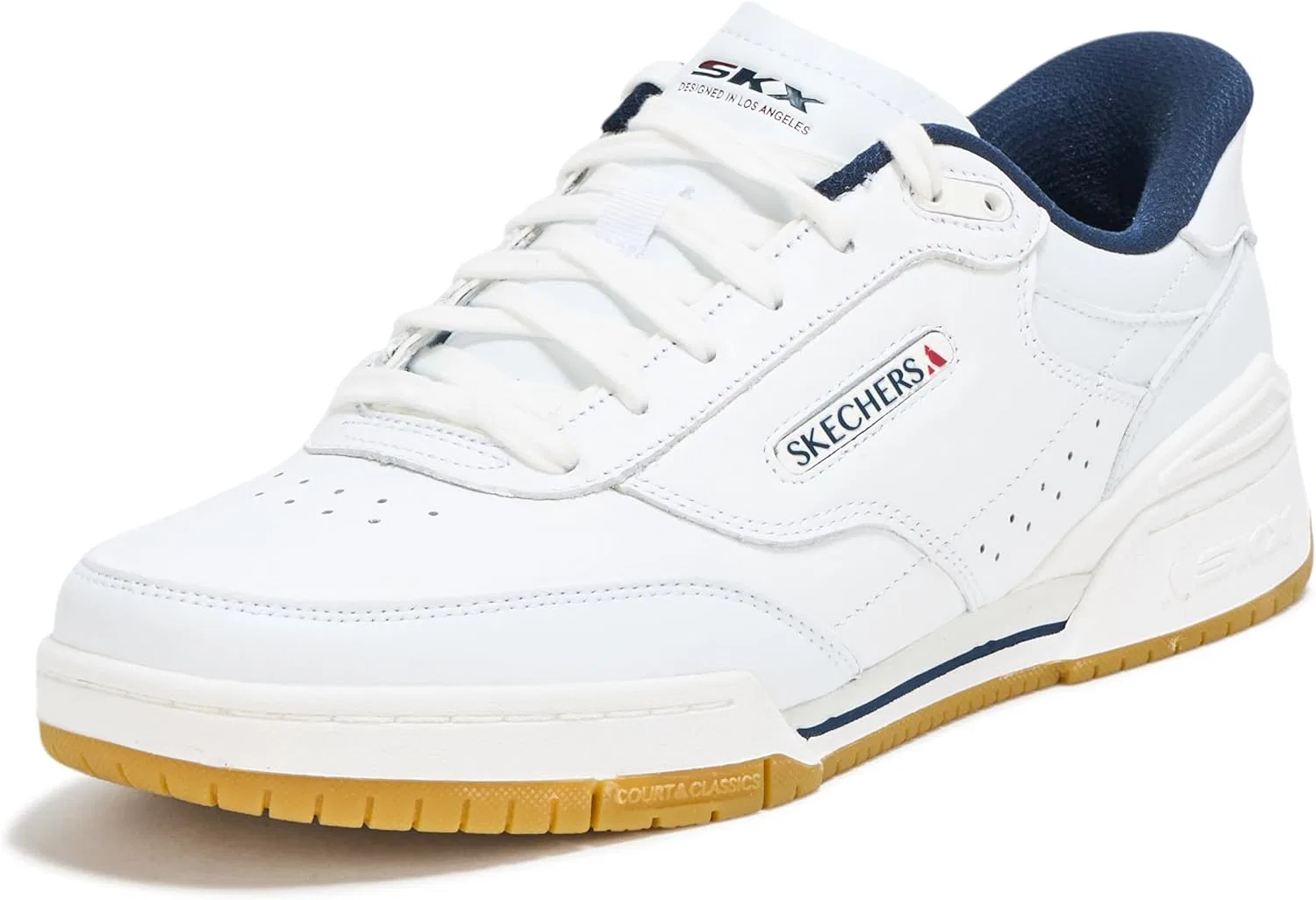 Мужские тапочки Skechers Recoil Hands Free без шнурков, White Navy