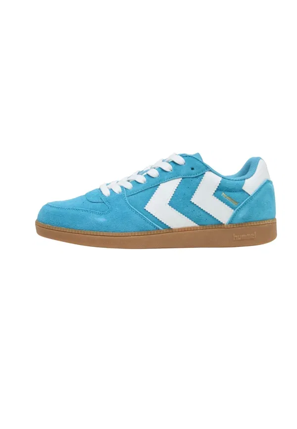 Кроссовки Hummel Hb perfect trainers, бирюзово-белый с резиновой подошвой