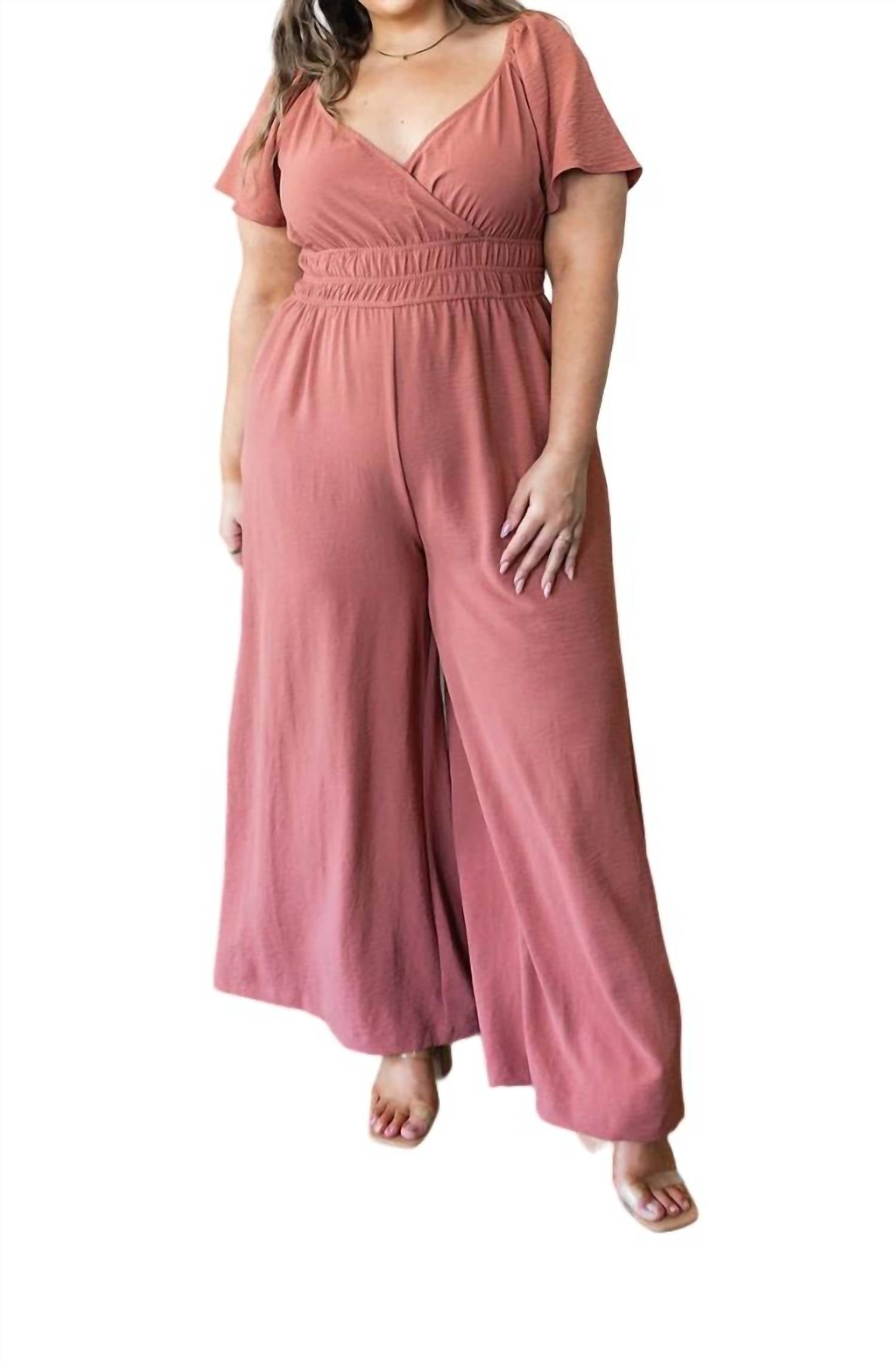 

Комбинезон Wandering Valley Wide Leg в лиловом цвете mittoshop