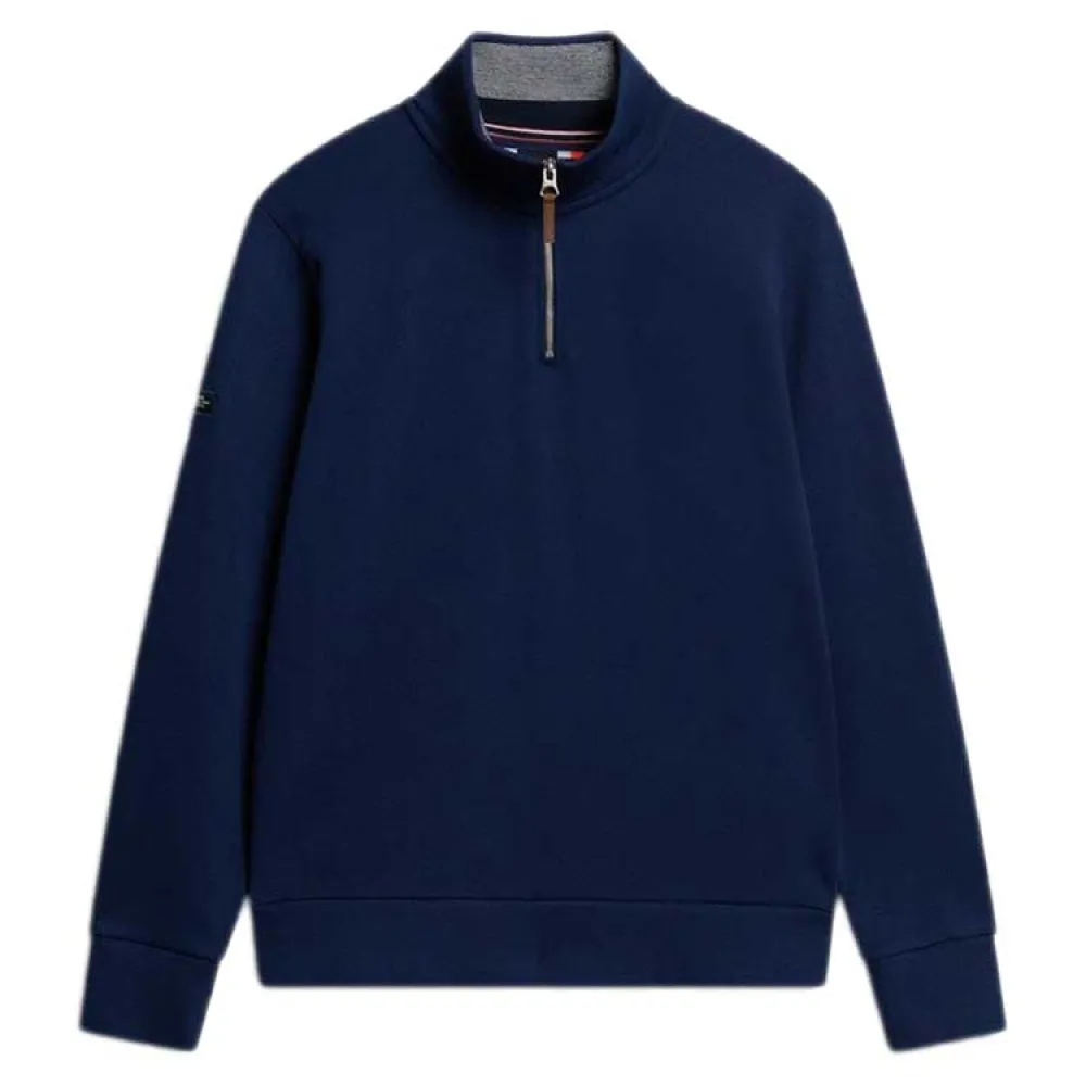 

Свитер Superdry Core Pique Henley half zip, синий