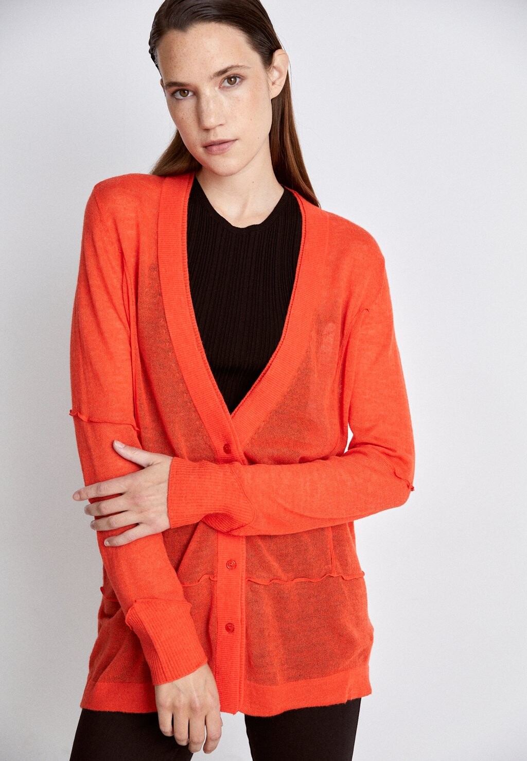 

Кардиган Patrizia Pepe, цвет intense orange